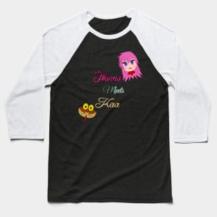 Title of HANNA MEETS KAA (2) Baseball T-Shirt